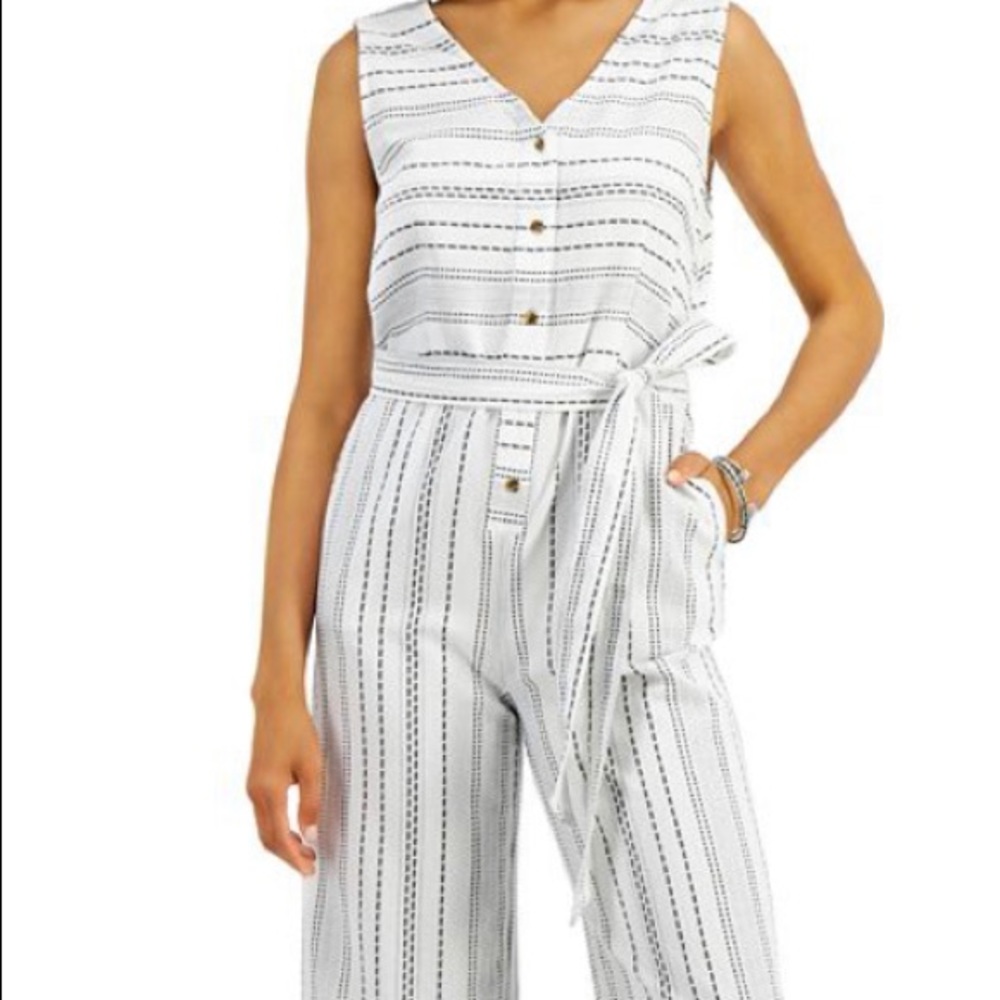 Striped pantsuit